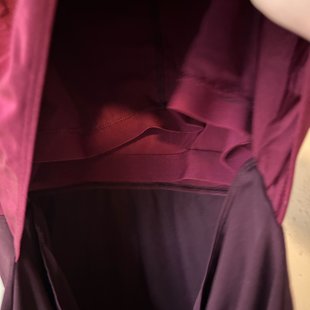 Fabletics‎ Luana Performance Tank Top with Shelf Bra - Maroon Colorblock - Picture 6 of 7